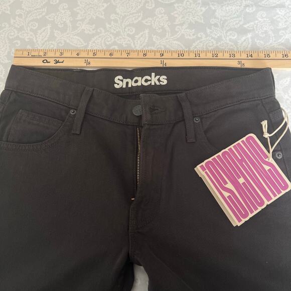 MOTHER SNACKS! The Down Low Sweet Tooth Skimp Jeans Faded Black Size 27 - Picture 7 of 11